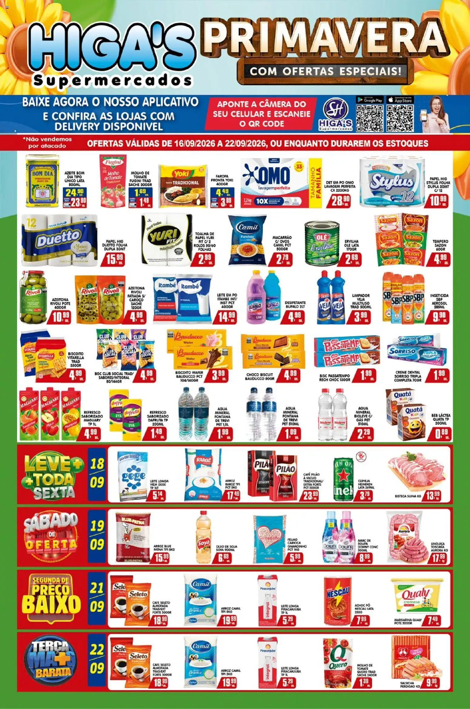 Pré-Visualização do folheto "Higa's Supermercado - Ofertas da semana" da loja Higa's Supermercado válido a partir de 16/09/2026