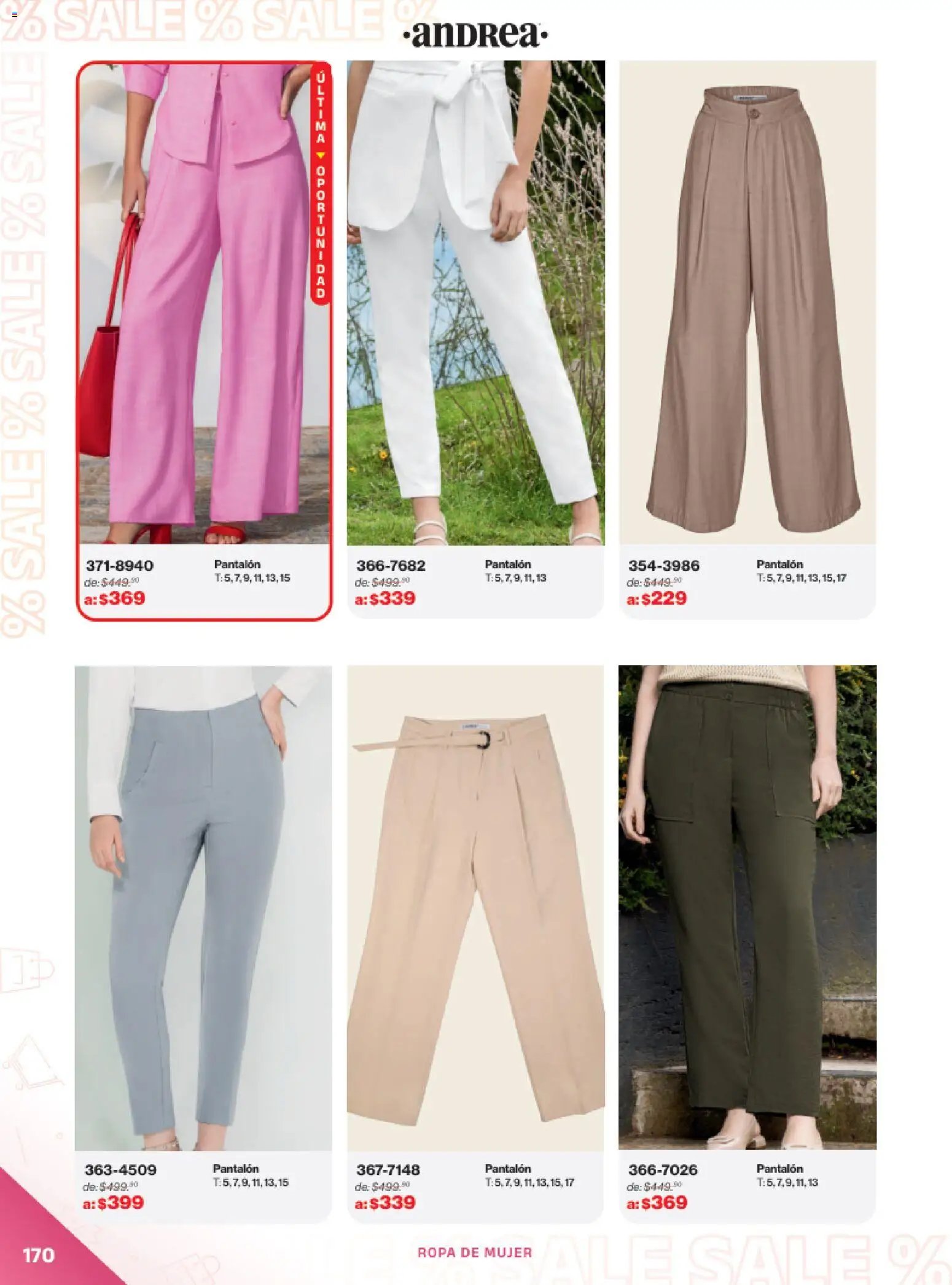 Vista previa las ofertas de la tienda Andrea - Catálogo Outlet desde el 21/12/2025 - Ropa