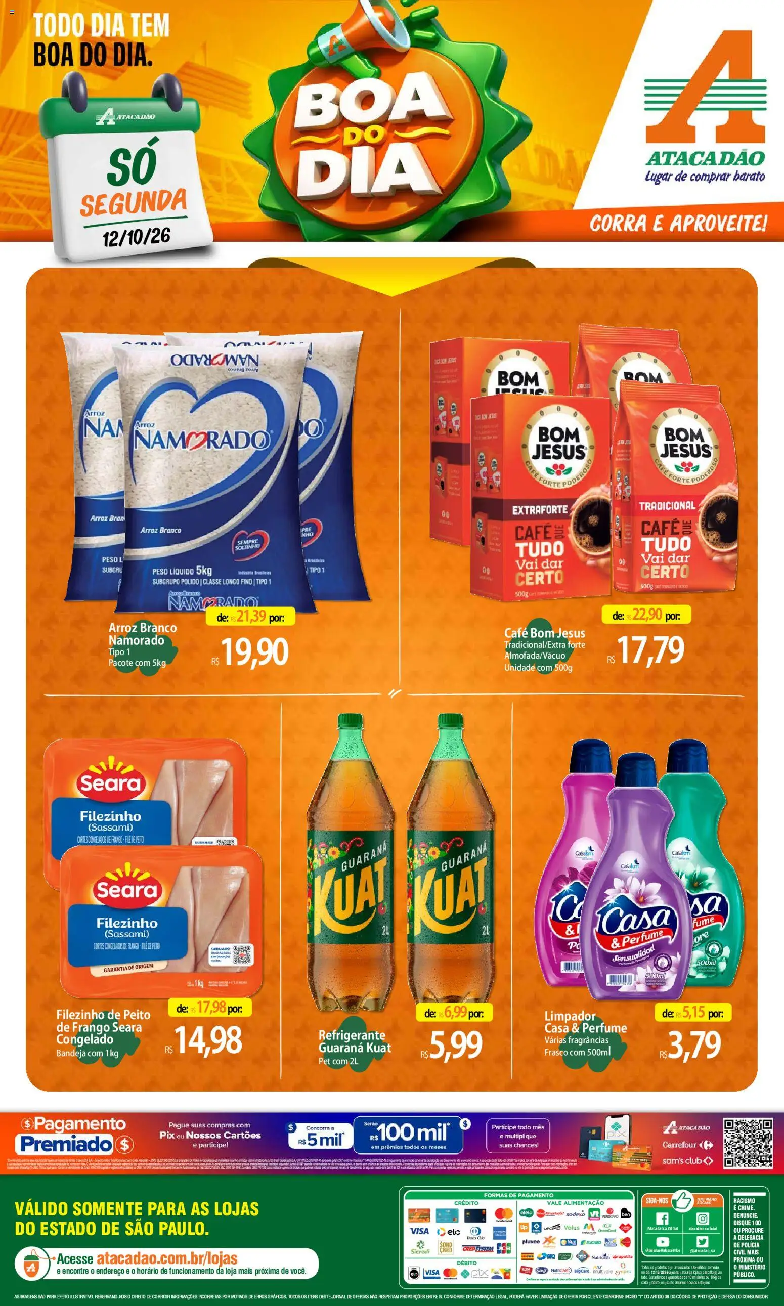 Pré-Visualização do folheto "Atacadão ofertas - SP" da loja Atacadão válido a partir de 12/10/2026