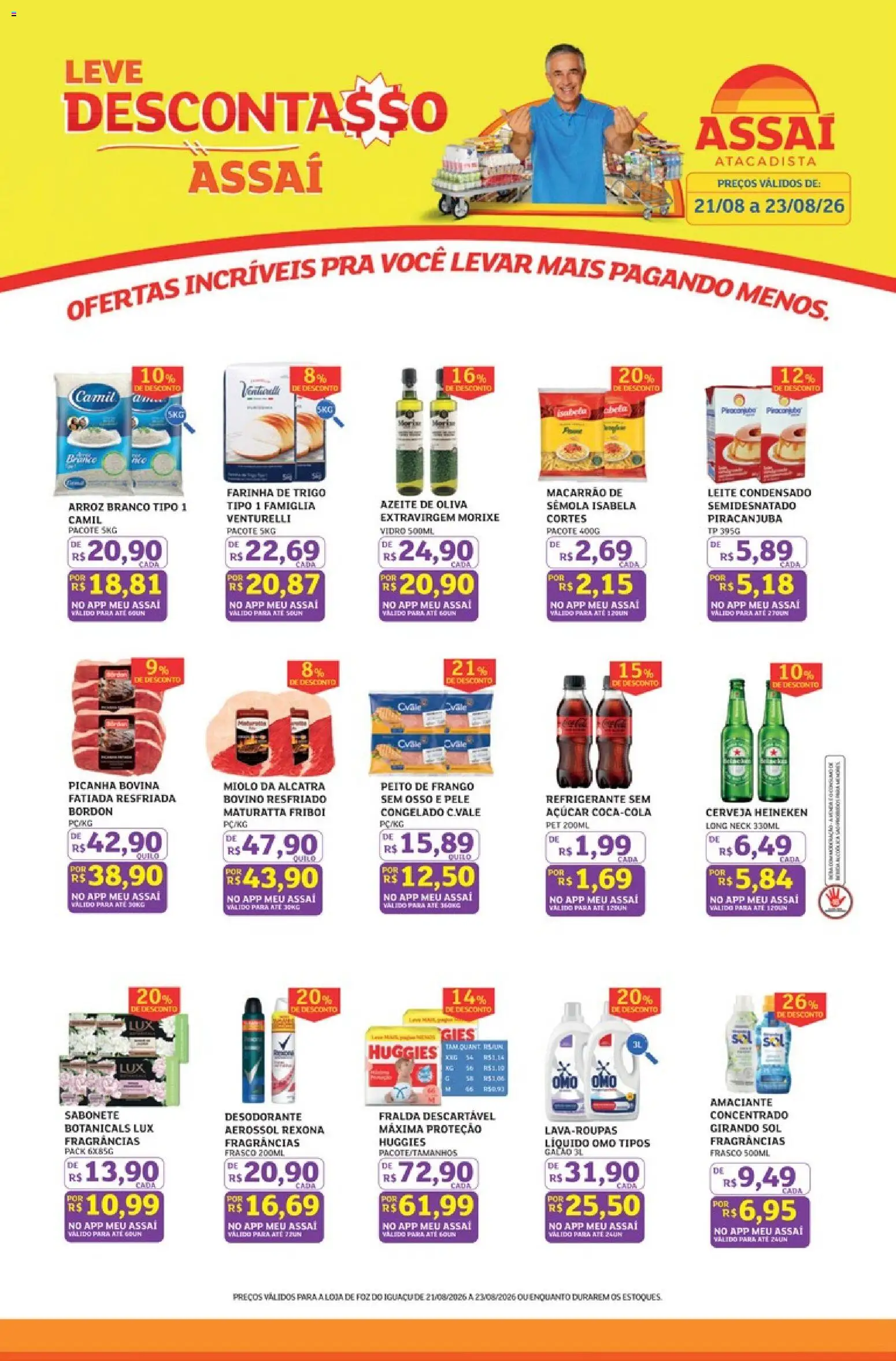 Pré-Visualização do folheto "Assaí Atacadista ofertas" da loja Assaí Atacadista válido a partir de 21/08/2026