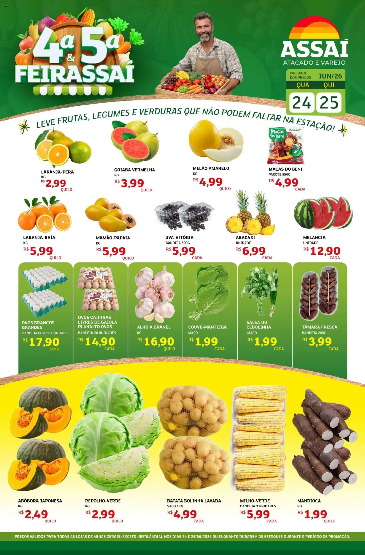 Pré-Visualização do folheto "Assaí Atacadista ofertas - MG" da loja Assaí Atacadista válido a partir de 24/06/2026