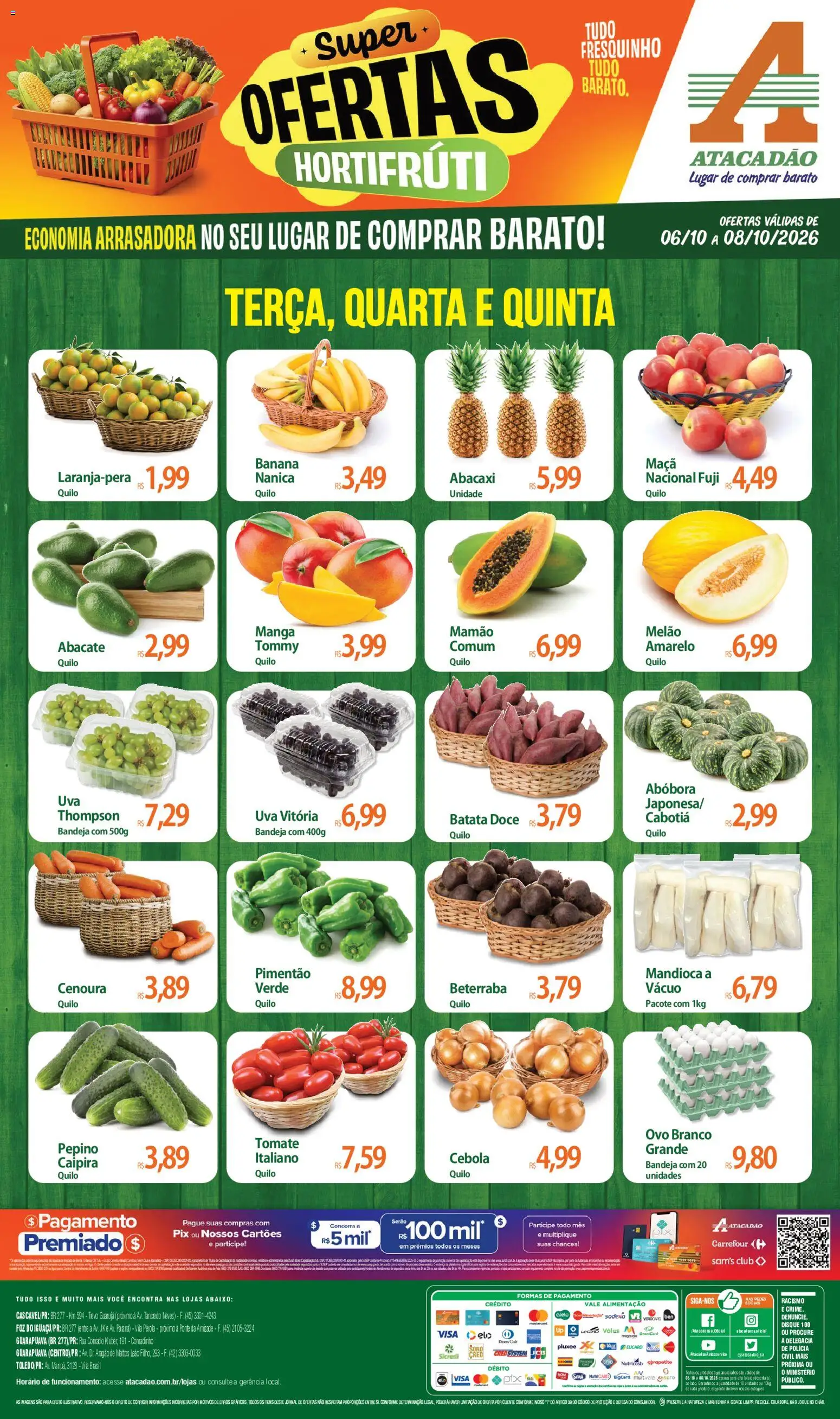 Pré-Visualização do folheto "Atacadão ofertas - PR" da loja Atacadão válido a partir de 06/10/2026