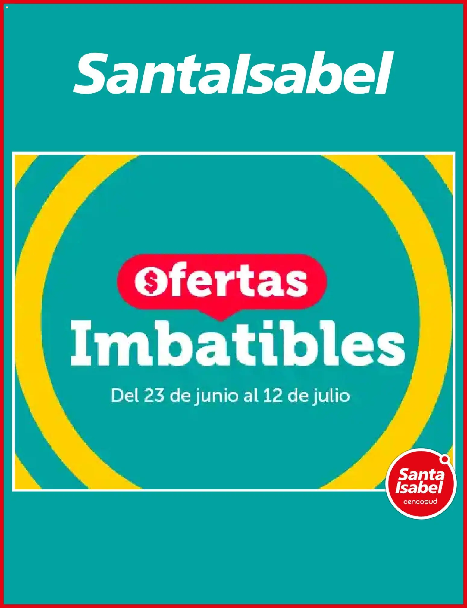 Folleto de la tienda Santa Isabel válido desde el 22.06.2026 