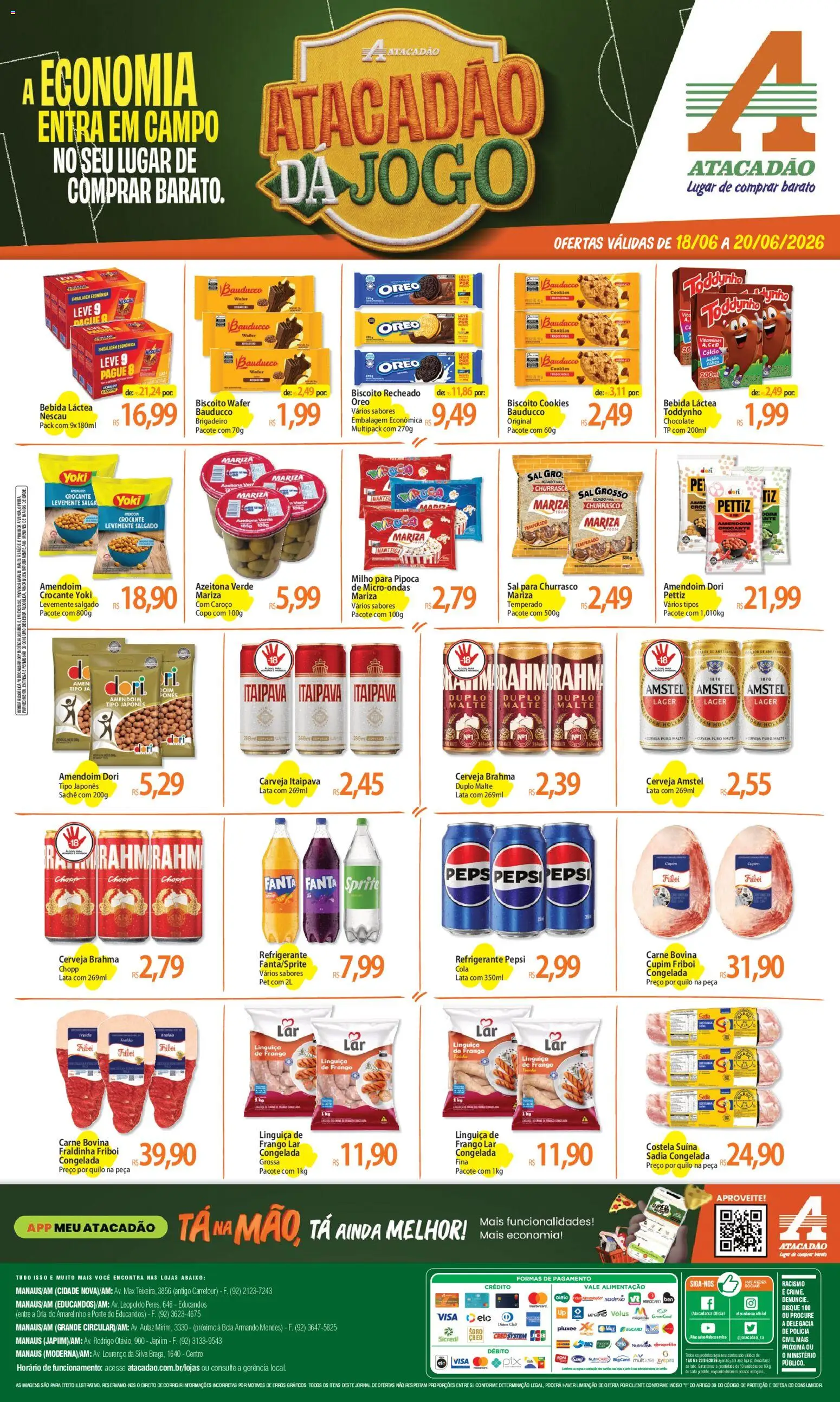 Pré-Visualização do folheto "Atacadão ofertas - AM" da loja Atacadão válido a partir de 18/06/2026