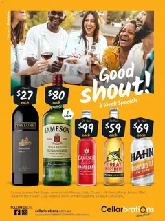 Preview of catalogue Good Shout! 10/08 from shop Cellarbrations valid 10/08/2026