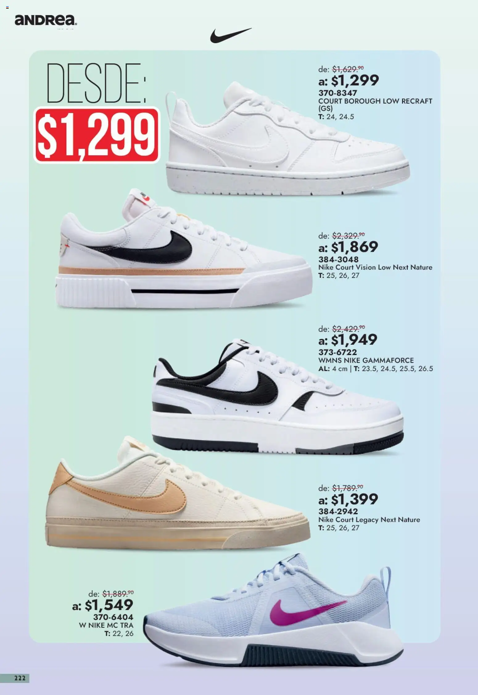 Vista previa las ofertas de la tienda Andrea - Andrea catálogo Outlet desde el 13/09/2026 