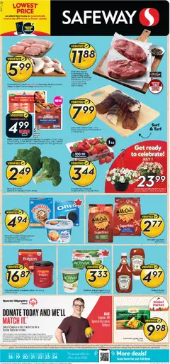Un aperçu du dépliant Safeway weekly flyer / circulaire du magasin Safeway est valide à partir 18 juin 2026