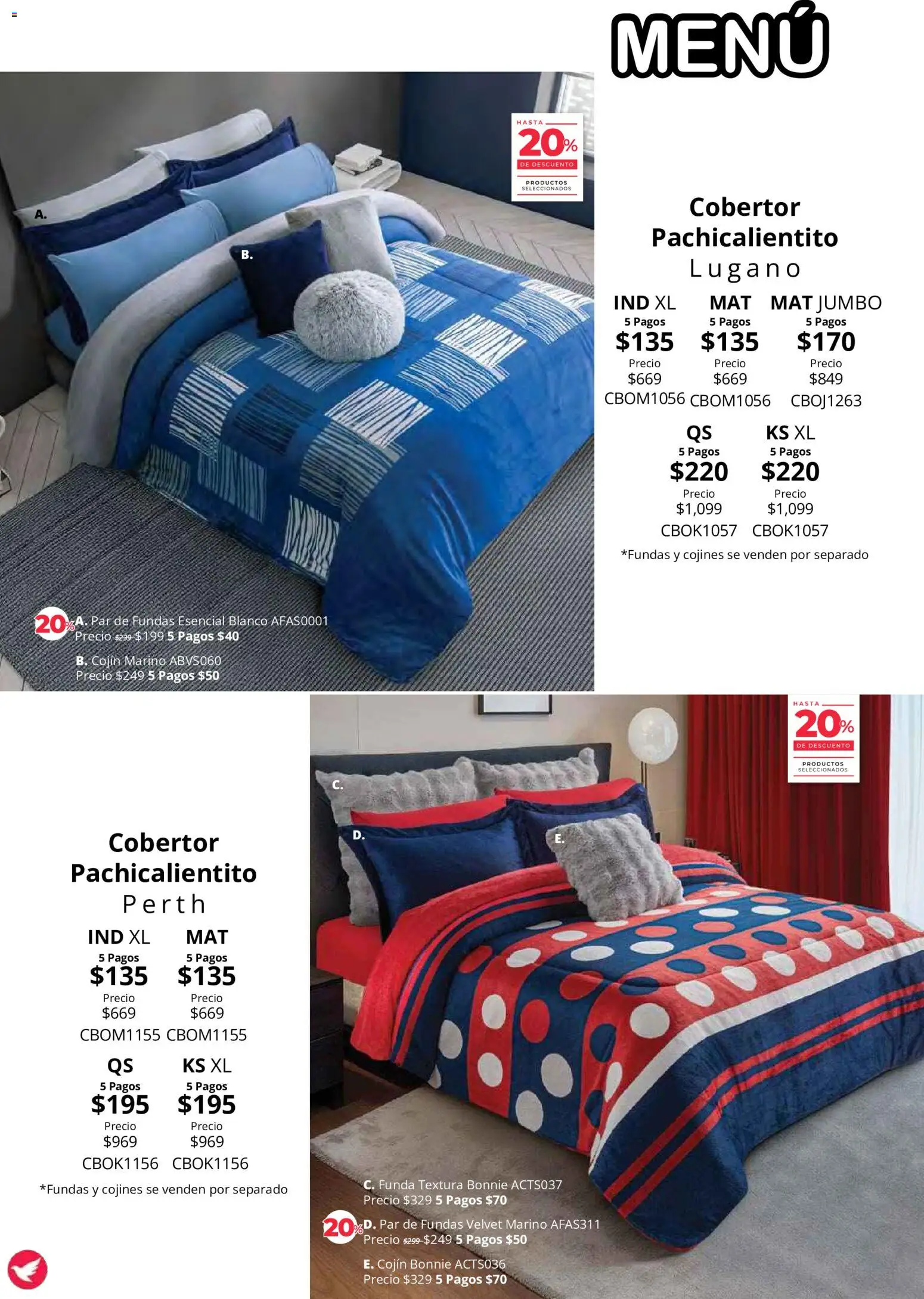 Vista previa las ofertas de la tienda Colchas Concord - Colchas Concord catálogo Colección Cobertor desde el 01/08/2026 