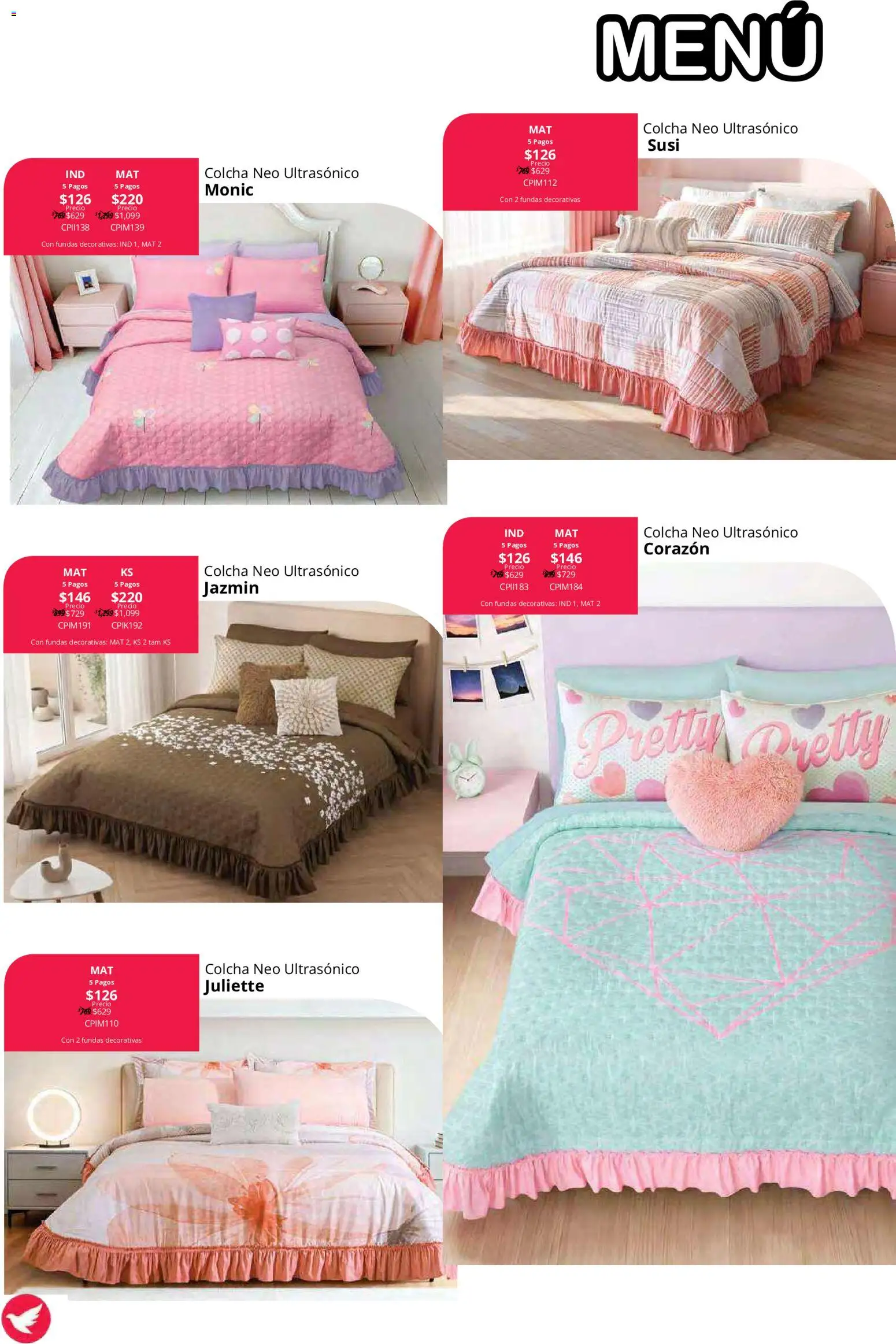 Vista previa las ofertas de la tienda Colchas Concord - Colchas Concord catálogo desde el 15/10/2026 