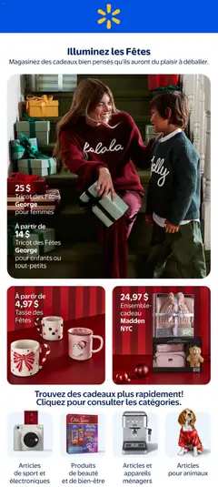 Preview of leaflet Walmart circulaire - Illuminez les Fêtes from shop Walmart is valid from Oct 29, 2026