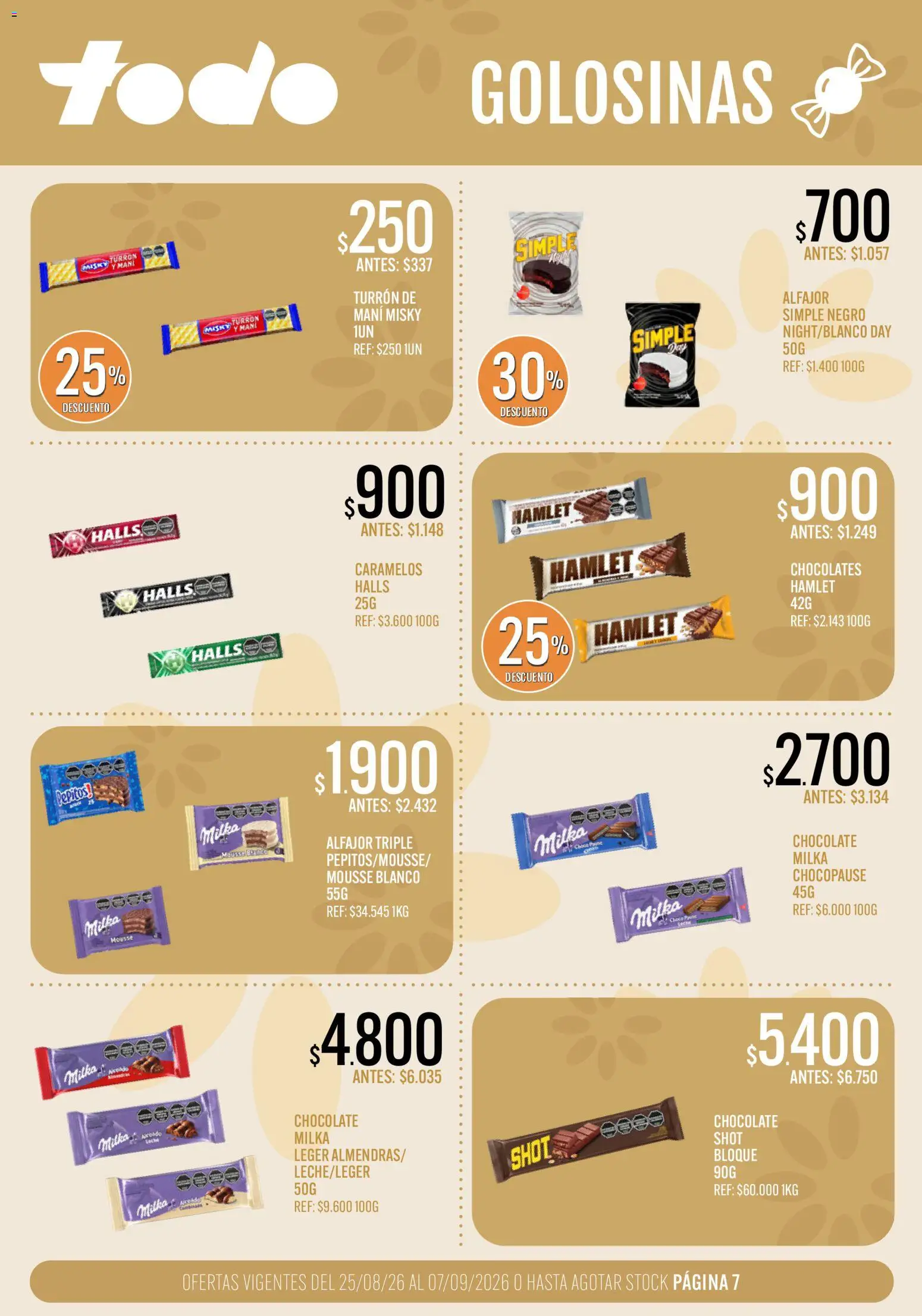 Vista previa del folleto de la tienda Supermercados TODO válido desde el 25/08/2026 