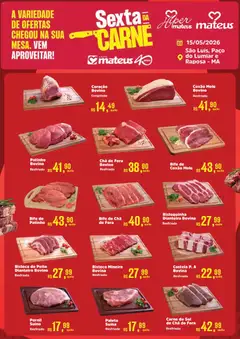 Pré-Visualização do folheto "Mateus ofertas Sexta da Carne" da loja Mateus válido a partir de 15/05/2026