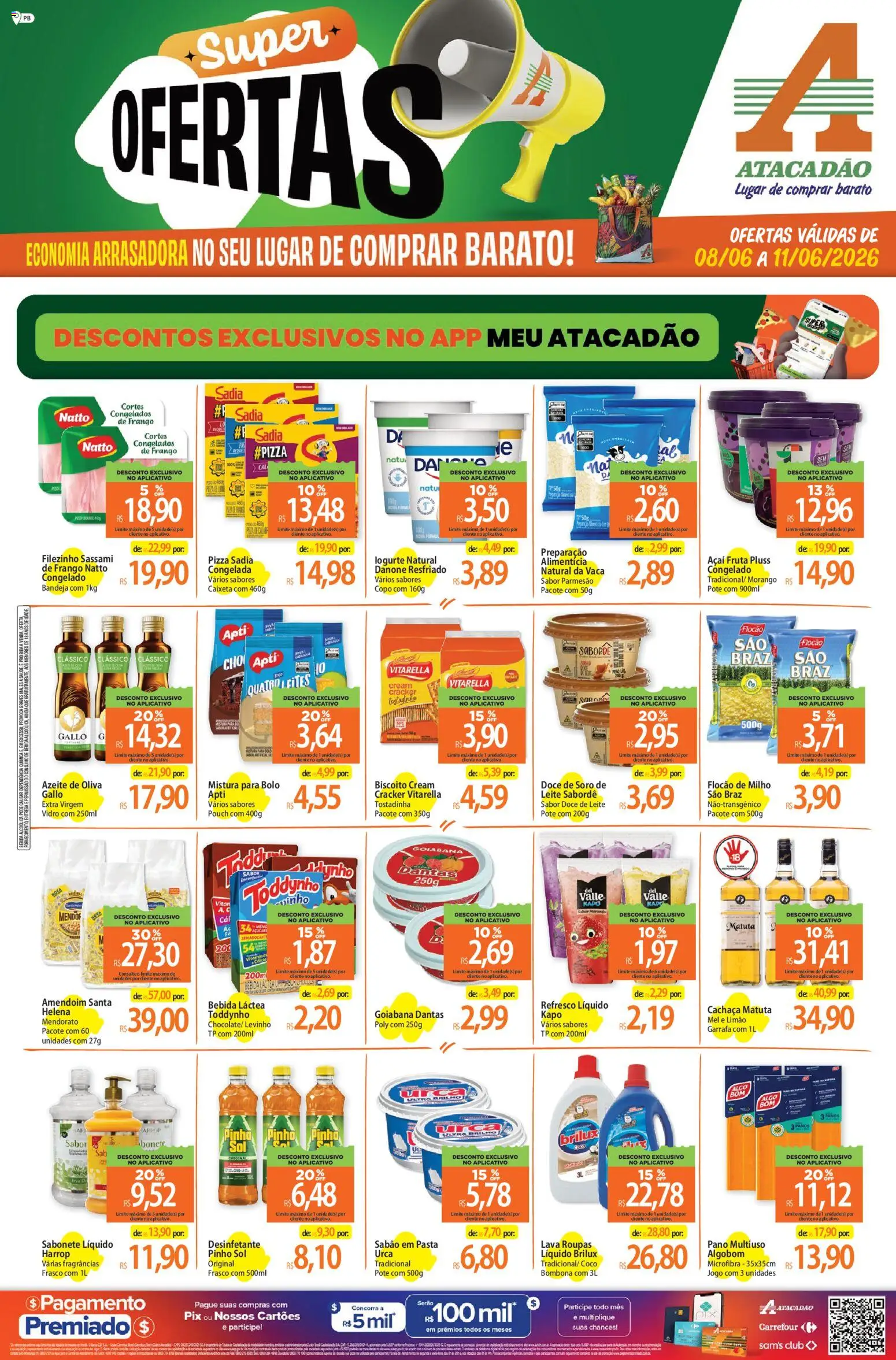 Pré-Visualização do folheto "Atacadão ofertas - PB" da loja Atacadão válido a partir de 08/06/2026