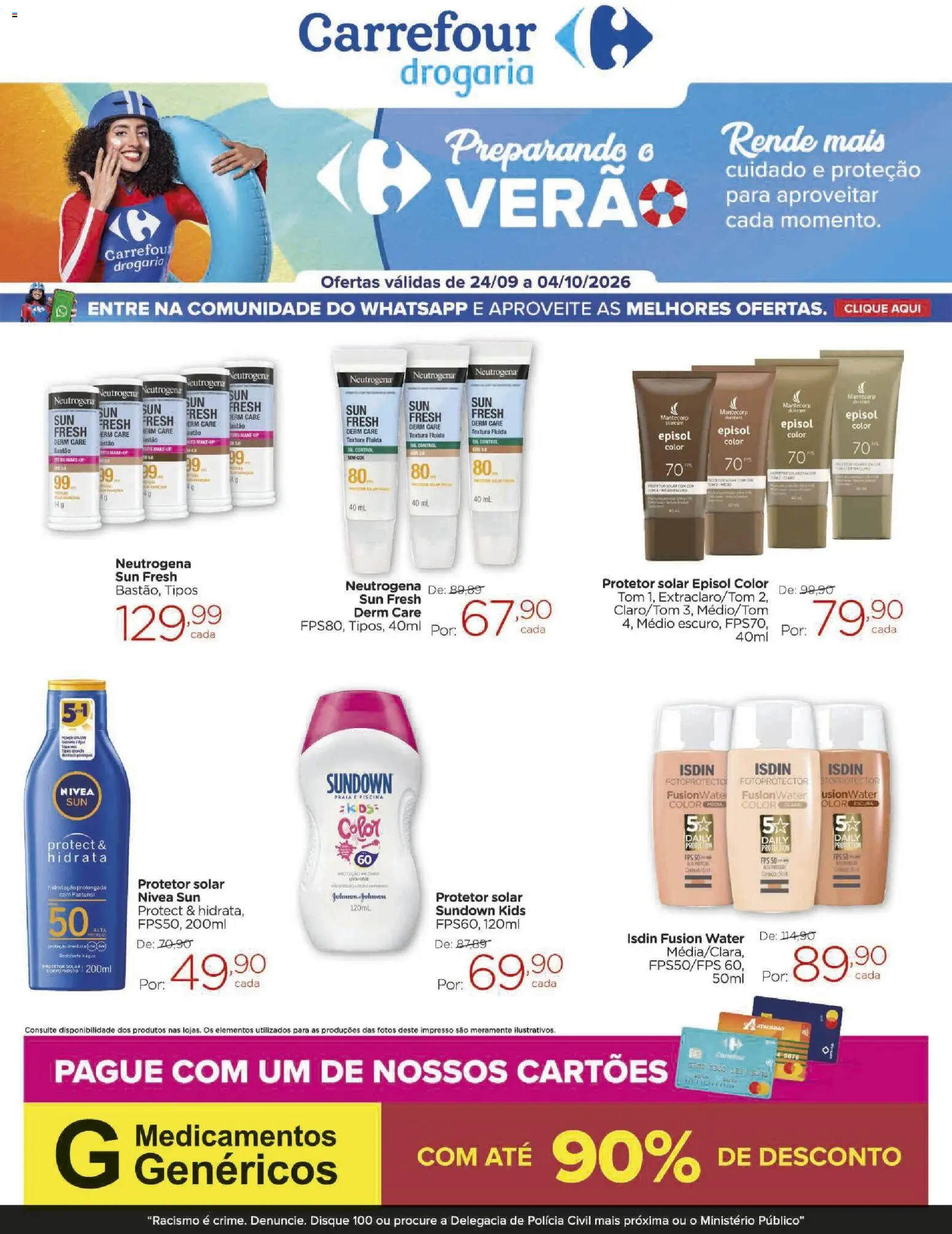 Pré-Visualização do folheto "Carrefour ofertas Drogaria" da loja Carrefour válido a partir de 24/09/2026