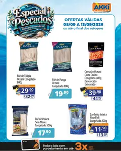Pré-Visualização do folheto "Akki Atacadista ofertas Pescados" da loja Akki Atacadista válido a partir de 08/09/2026