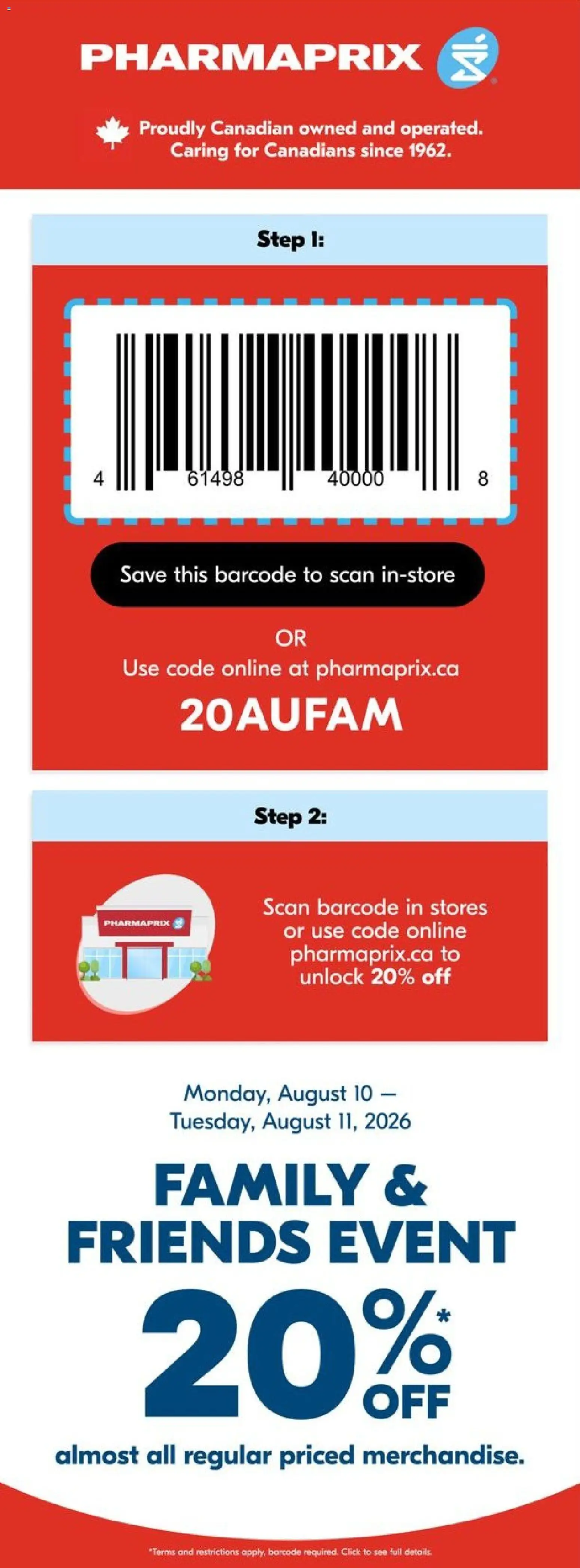 Preview of leaflet Pharmaprix - Event from shop Pharmaprix is valid from Aug 10, 2026