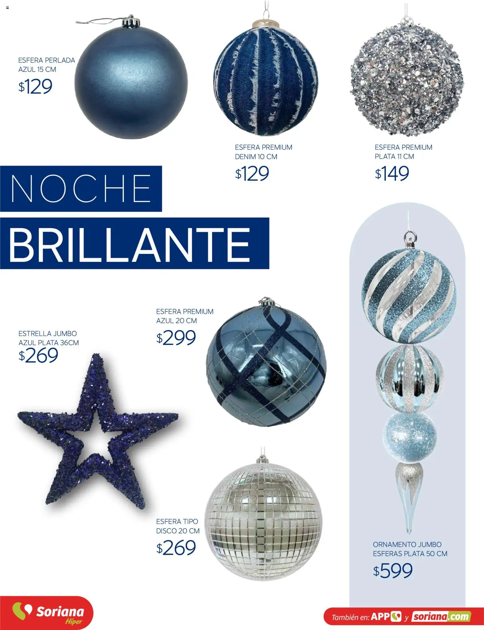 Vista previa las ofertas de la tienda Soriana - Soriana Híper - Decoracion Navideña desde el 30/09/2026 - Disco