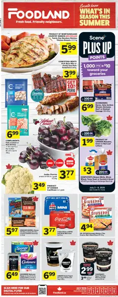 Preview of leaflet Foodland weekly flyer / circulaire from shop Foodland is valid from Jul 02, 2026