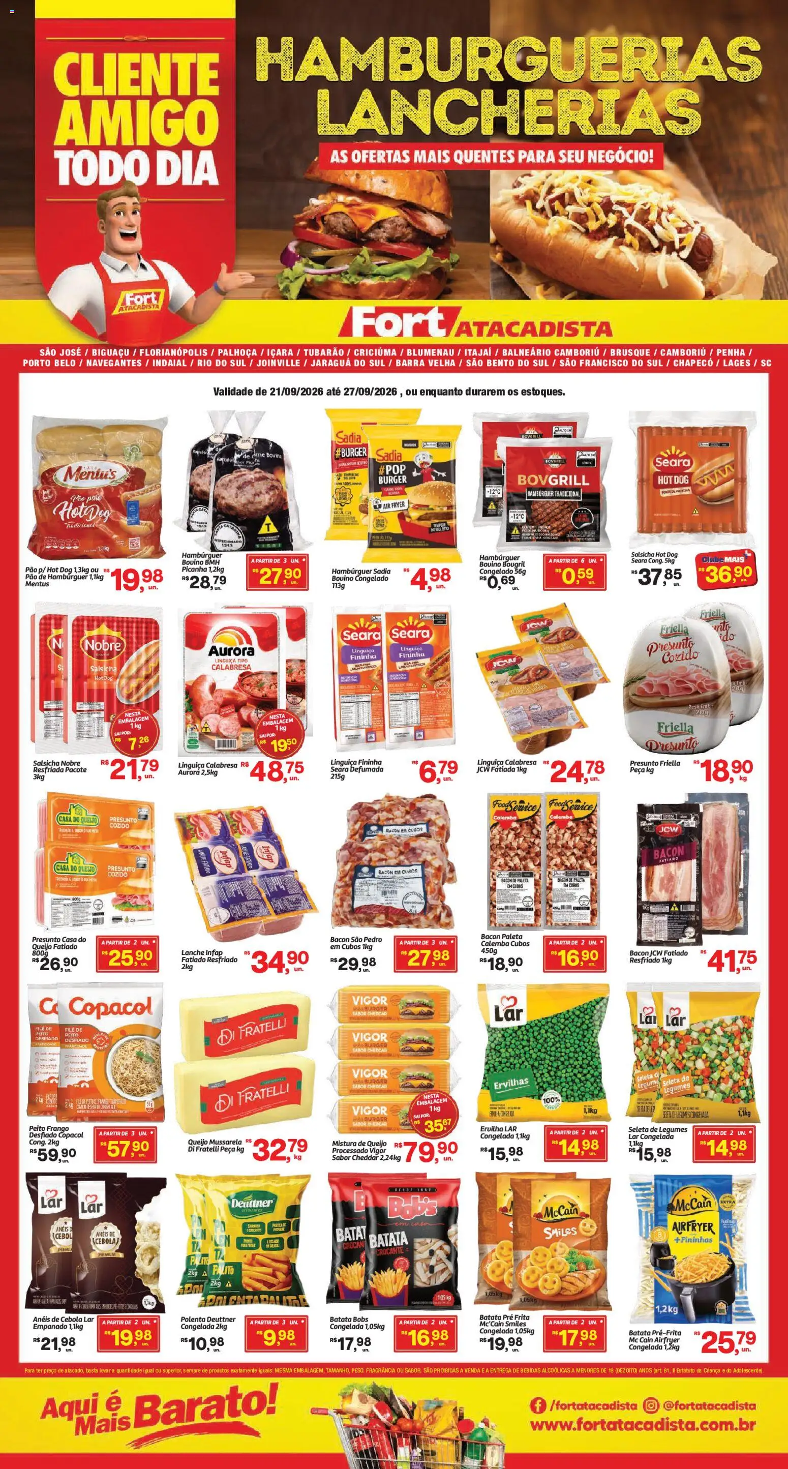 Pré-Visualização do folheto "Fort Atacadista ofertas Food Service" da loja Fort Atacadista válido a partir de 21/09/2026