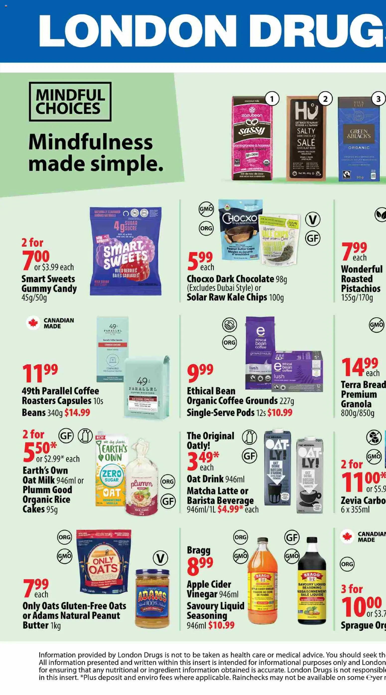 Preview of leaflet London Drugs - Mindful Choices from shop London Drugs is valid from May 01, 2026