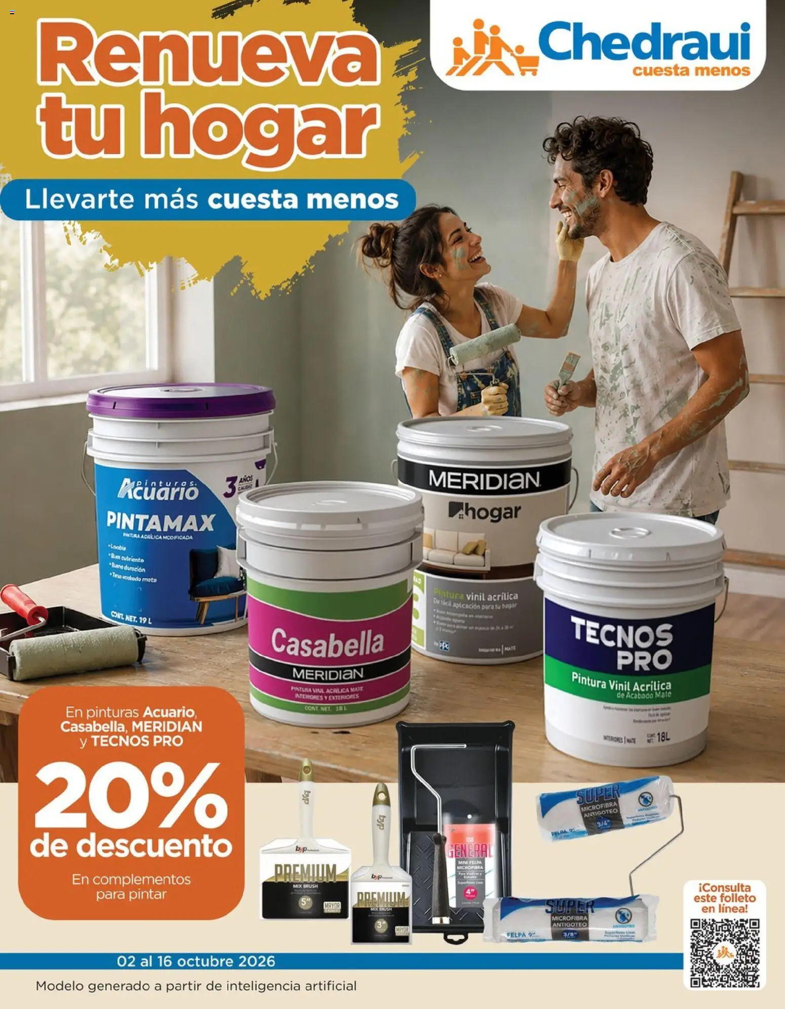 Vista previa las ofertas de la tienda Chedraui - Chedraui folleto Renueva tu hogar Llevarte más cuesta menos desde el 02/10/2026 