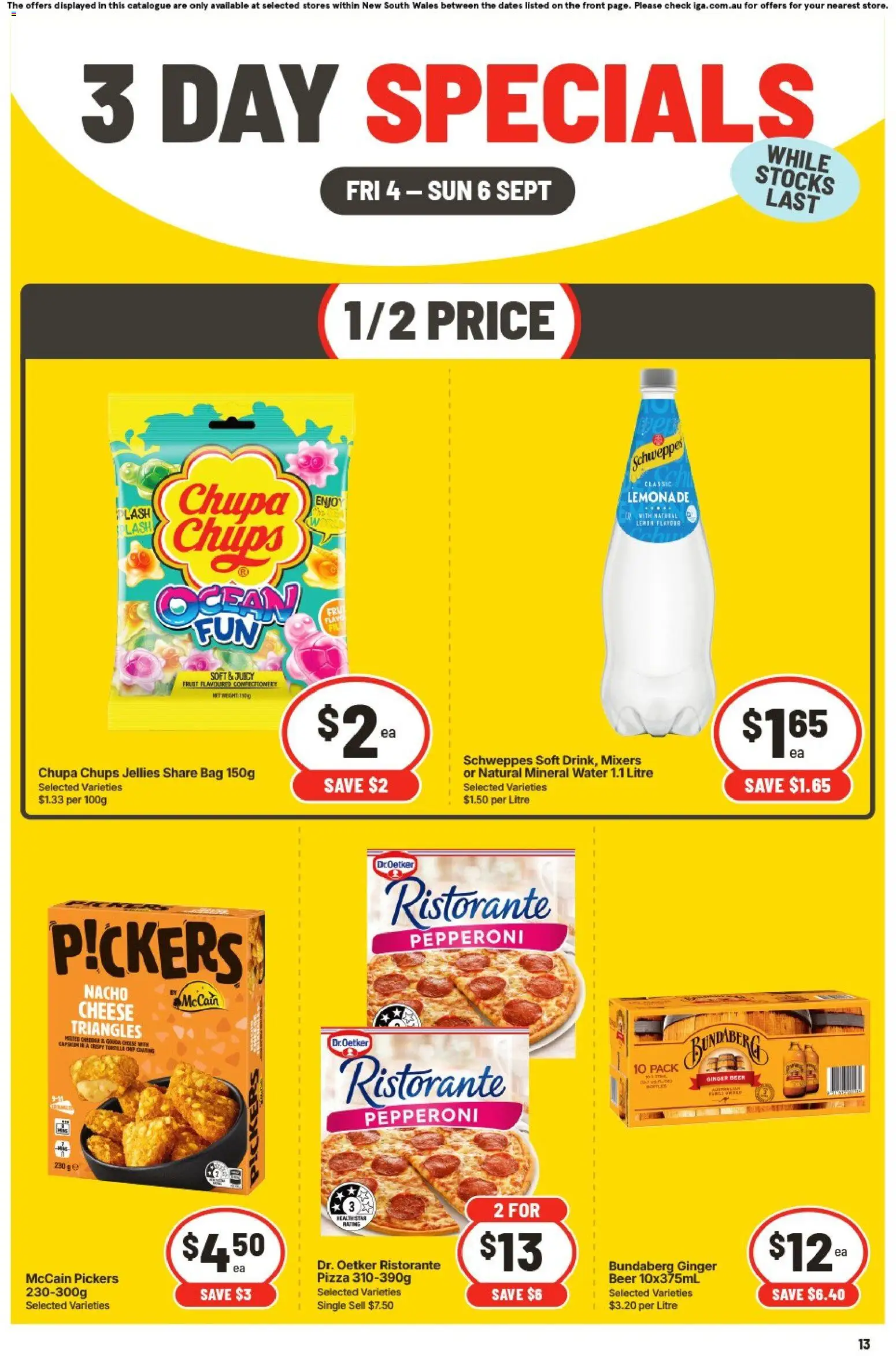 Preview of catalogue IGA 3 Day Specials Eveleigh from shop IGA valid 04/09/2026