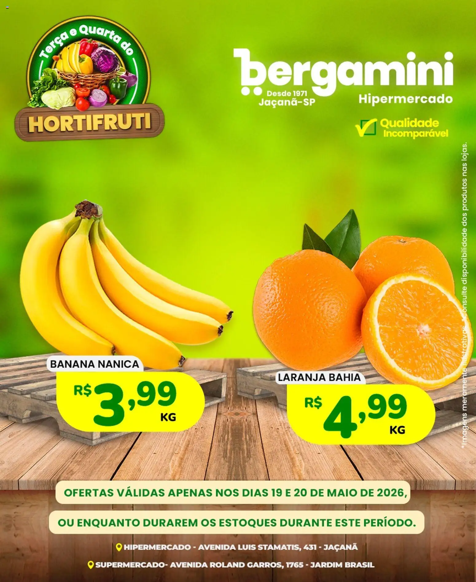 Pré-Visualização do folheto "Supermercado Bergamini - Ofertas da semana" da loja Supermercado Bergamini válido a partir de 19/05/2026