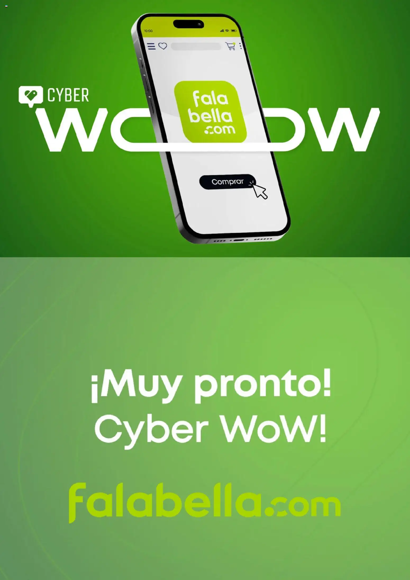 Vista previa de Saga Falabella Cyber Wow Aviso de la tienda Saga Falabella válido desde 26/10/2026