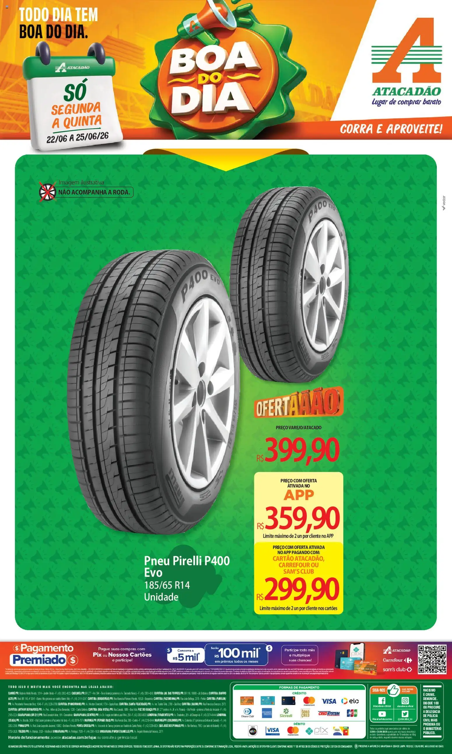 Pré-Visualização do folheto "Atacadão ofertas - PR" da loja Atacadão válido a partir de 22/06/2026