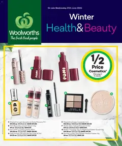 Preview of catalogue Woolworths Winter Health & Beauty from shop Woolworths valid 24/06/2026