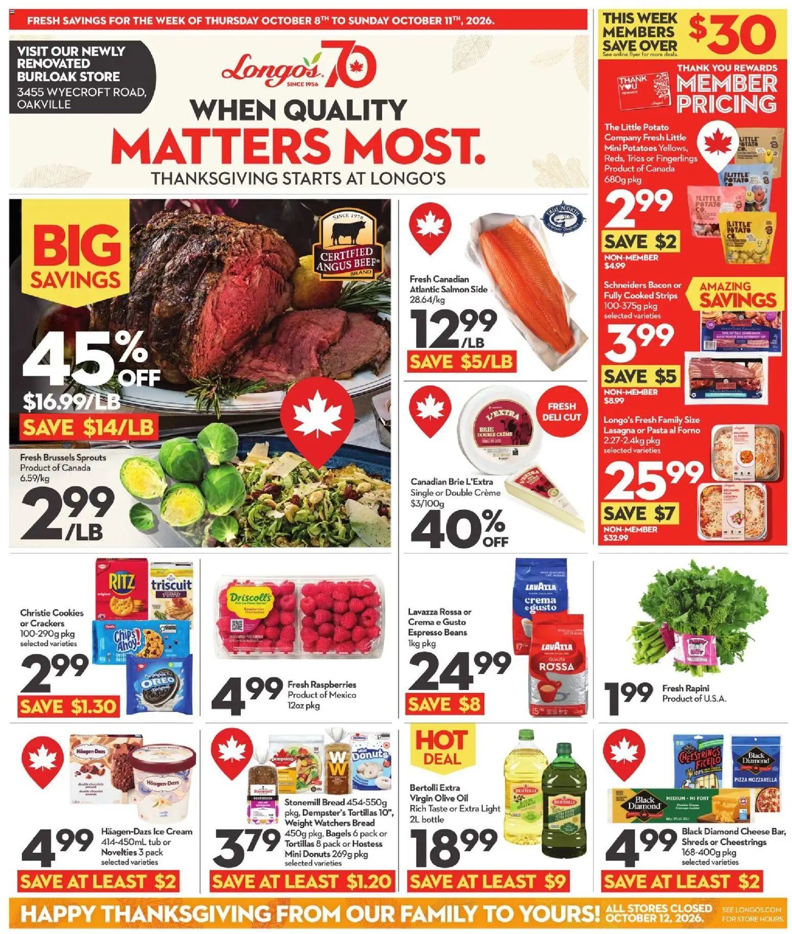 Preview of leaflet Longo's weekly flyer / circulaire from shop Longo's is valid from Oct 08, 2026