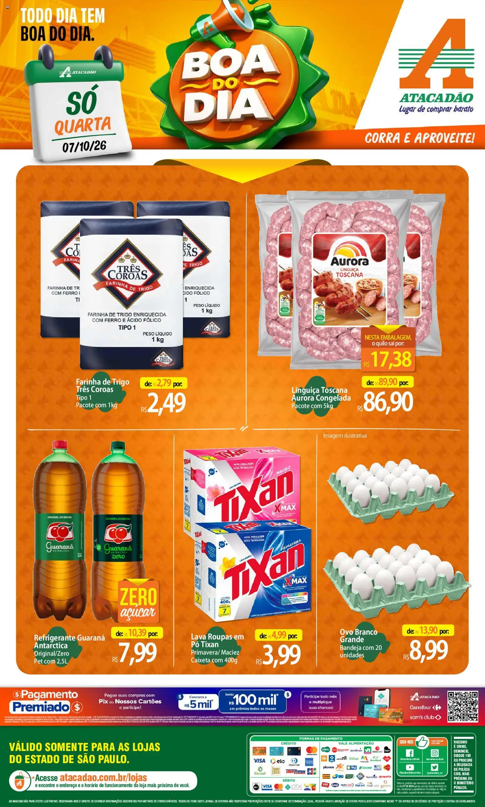 Pré-Visualização do folheto "Atacadão ofertas - SP" da loja Atacadão válido a partir de 07/10/2026