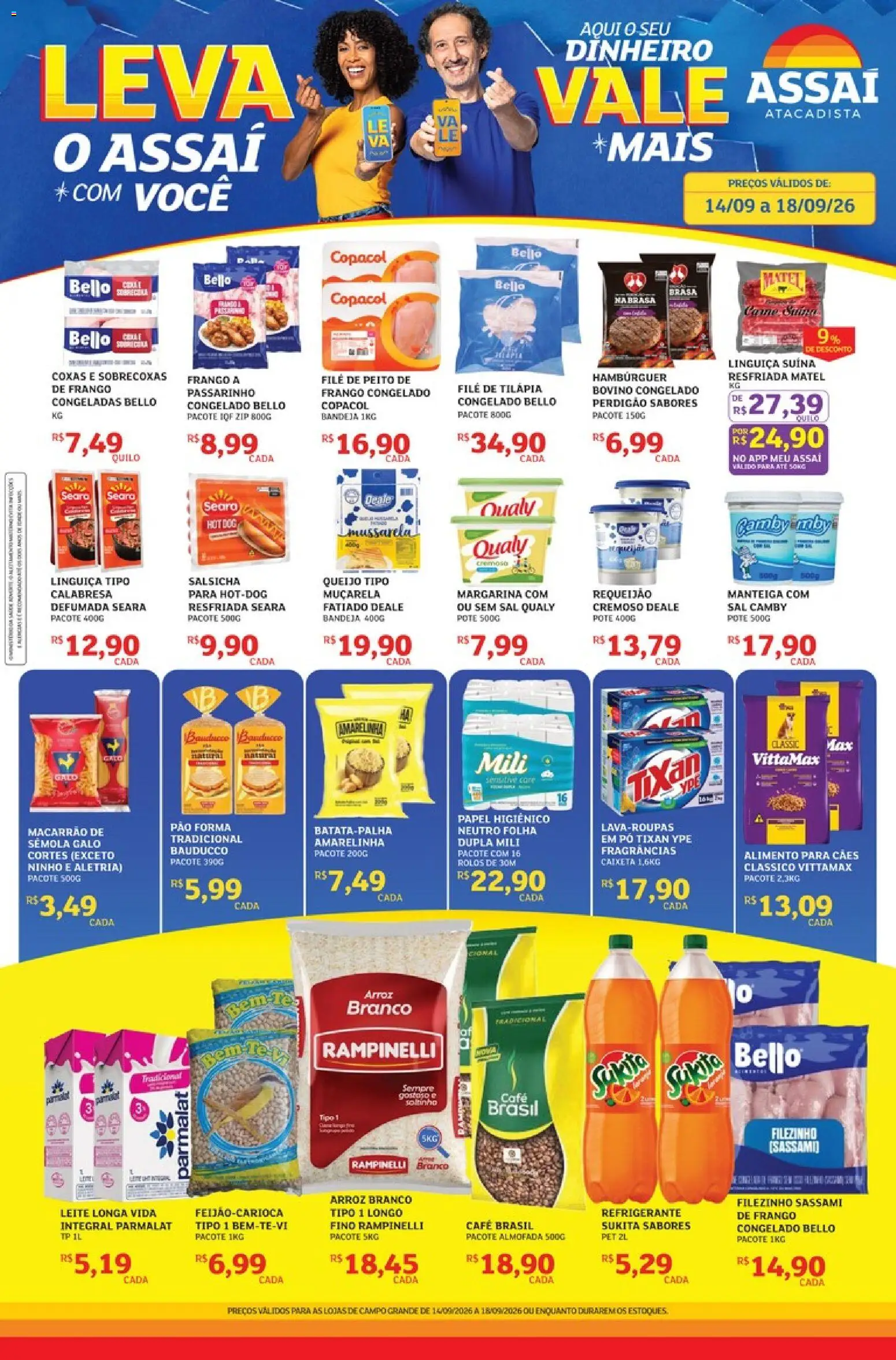 Pré-Visualização do folheto "Assaí Atacadista ofertas - MS" da loja Assaí Atacadista válido a partir de 14/09/2026