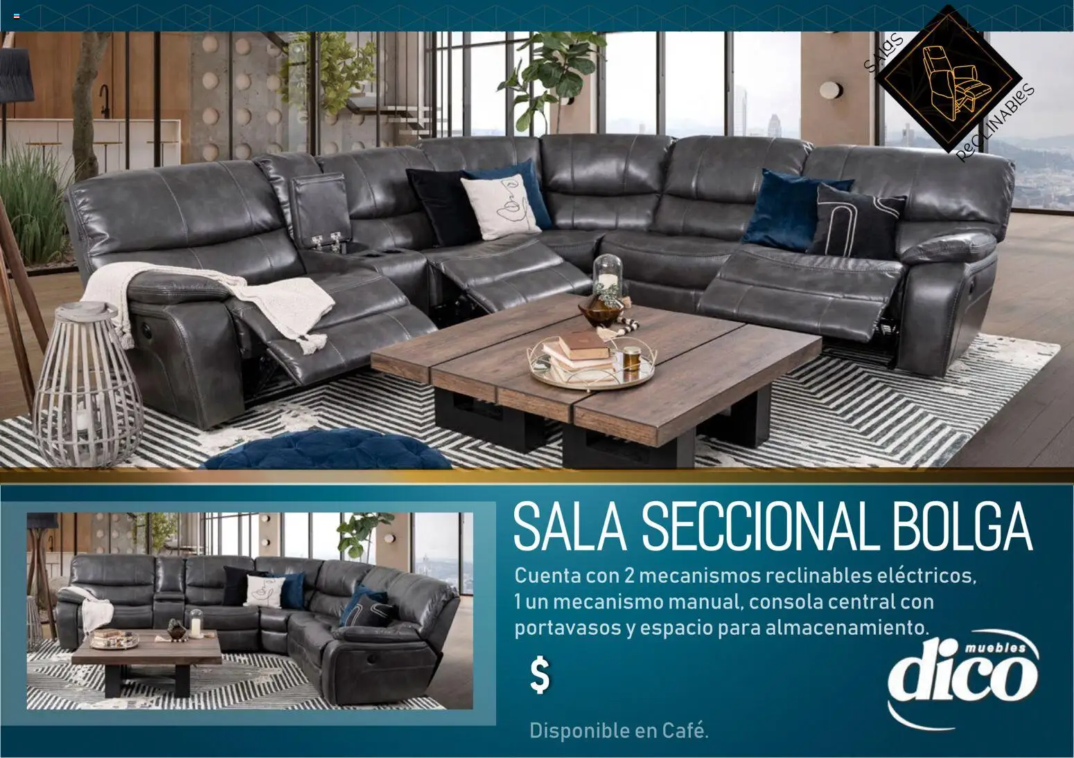 Vista previa las ofertas de la tienda Muebles Dico - Catálogo Salas reclinables desde el 01/01/2026 - Sillón, Sillón reclinable