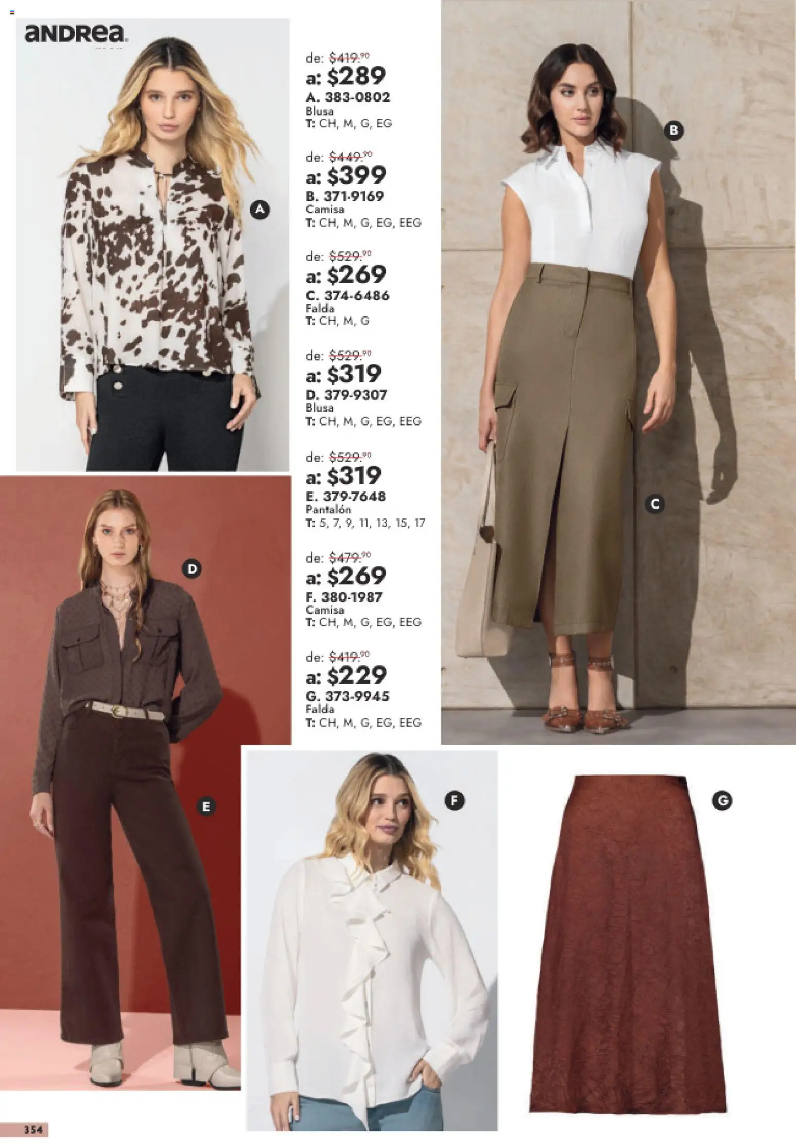Vista previa las ofertas de la tienda Andrea - Andrea catálogo Outlet desde el 26/07/2026 