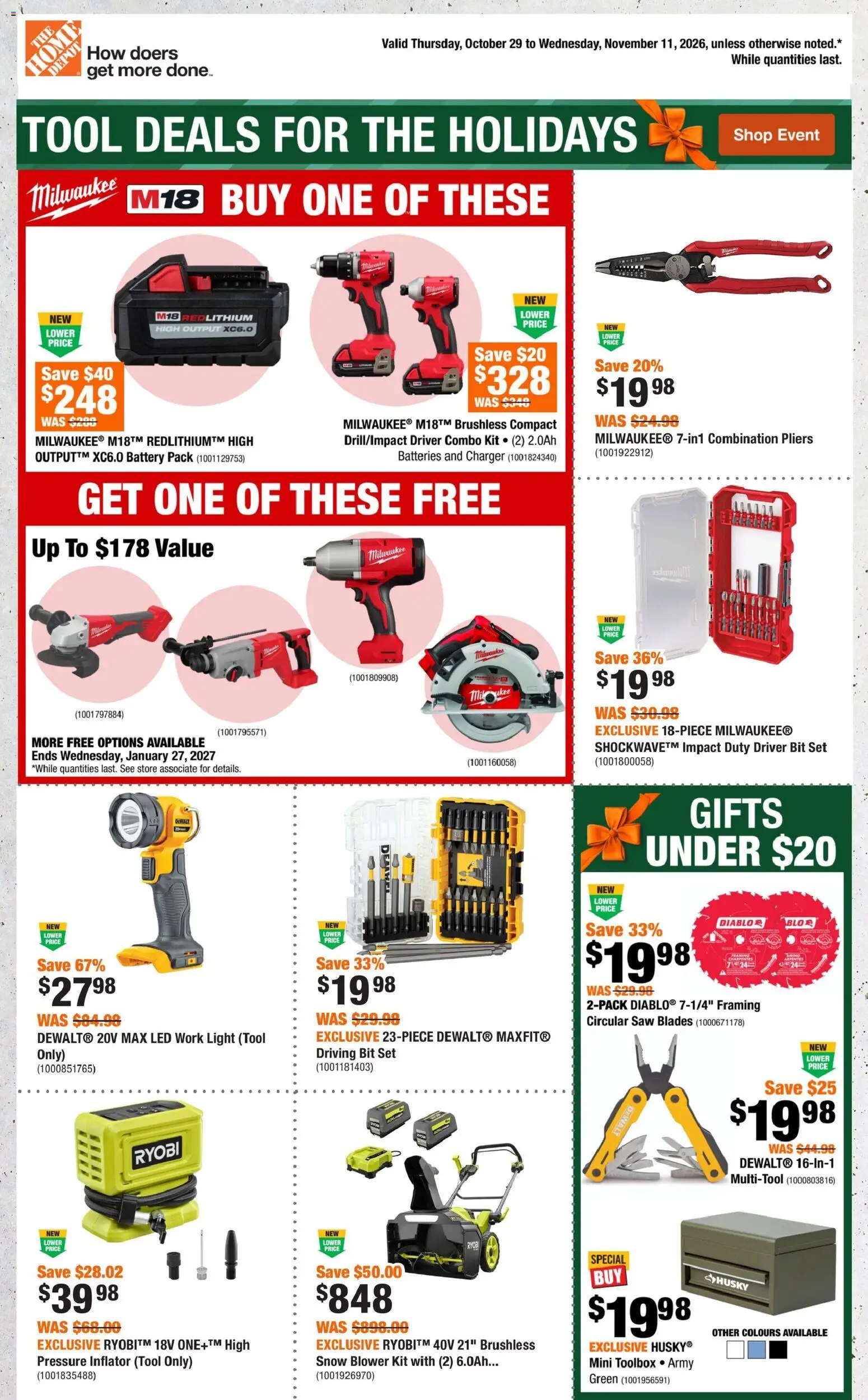 Preview of leaflet Home Depot weekly flyer / circulaire from shop Home Depot is valid from Oct 29, 2026