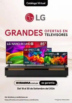 Vista previa de Catálogo Hiraoka - LG de la tienda Hiraoka válido desde 18/09/2026