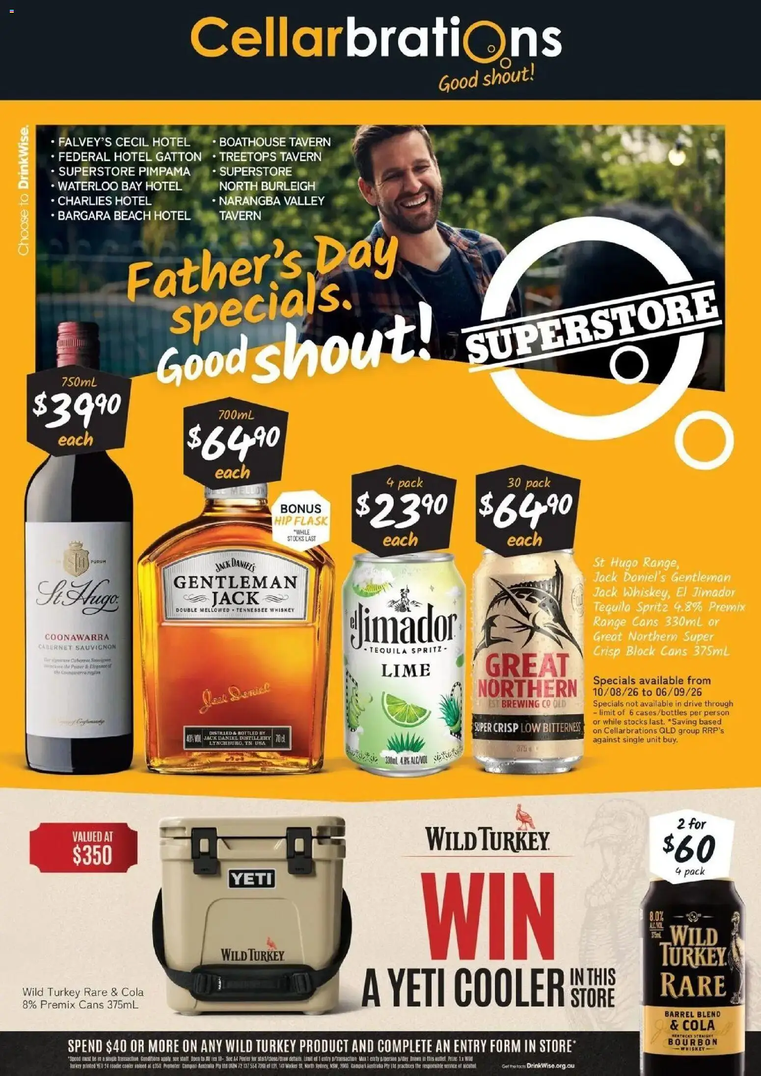 Preview of catalogue Good Shout! QLD SS 10/08 from shop Cellarbrations valid 10/08/2026