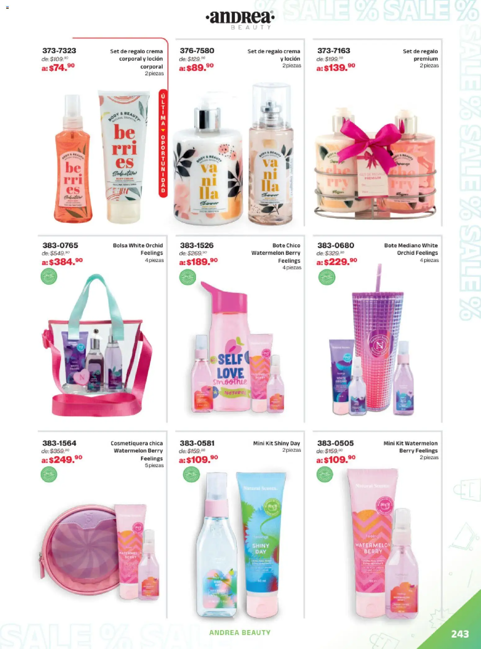 Vista previa las ofertas de la tienda Andrea - Catálogo Outlet desde el 21/12/2025 - Bolsa, Smoothie, Crema, Loción