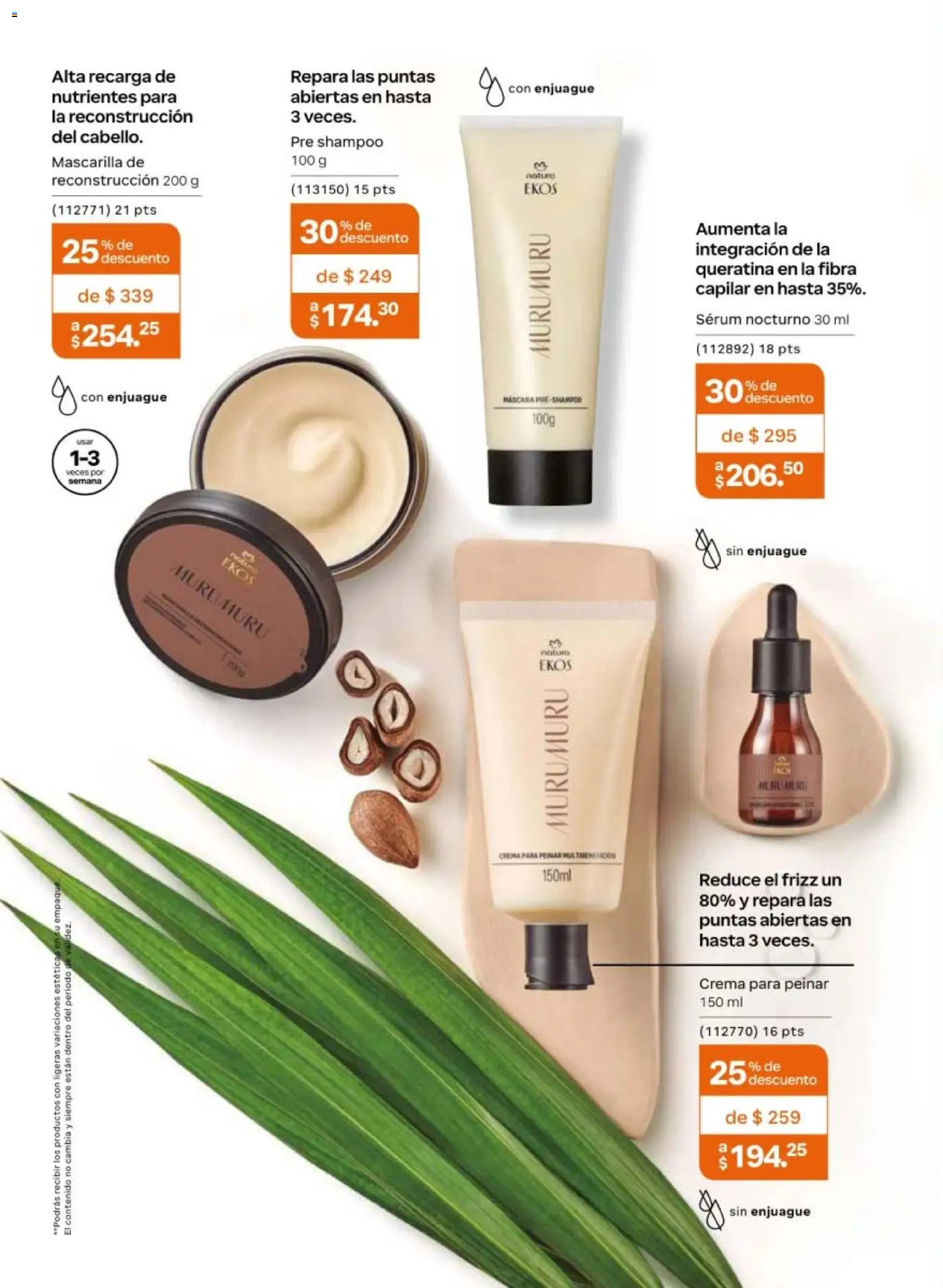 Vista previa las ofertas de la tienda Natura - Natura campaña 6 2026 desde el 02/04/2026 - Shampoo, Crema, Serum, Mascarilla, Máscara