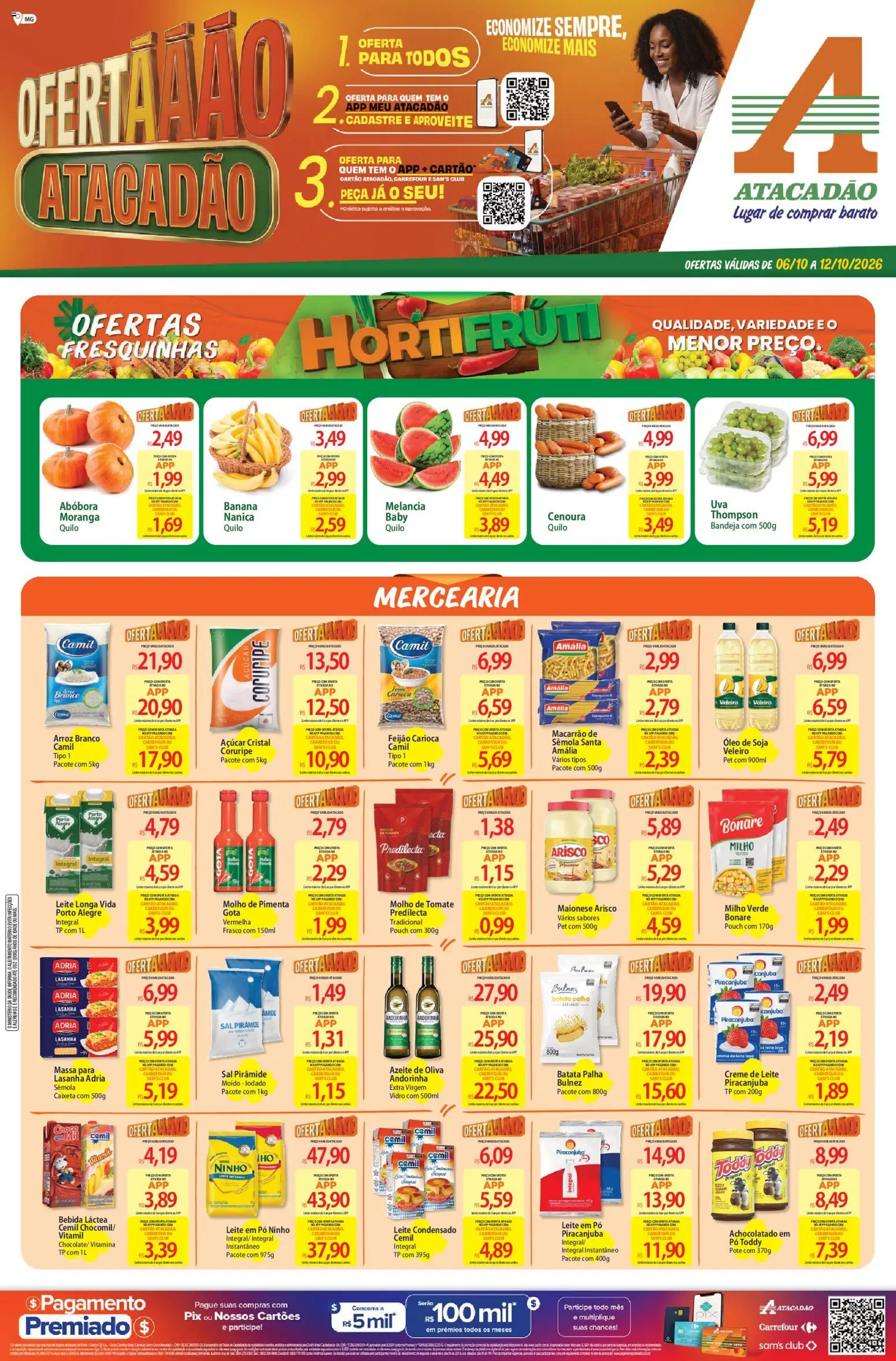 Pré-Visualização do folheto "Atacadão ofertas - MG" da loja Atacadão válido a partir de 06/10/2026