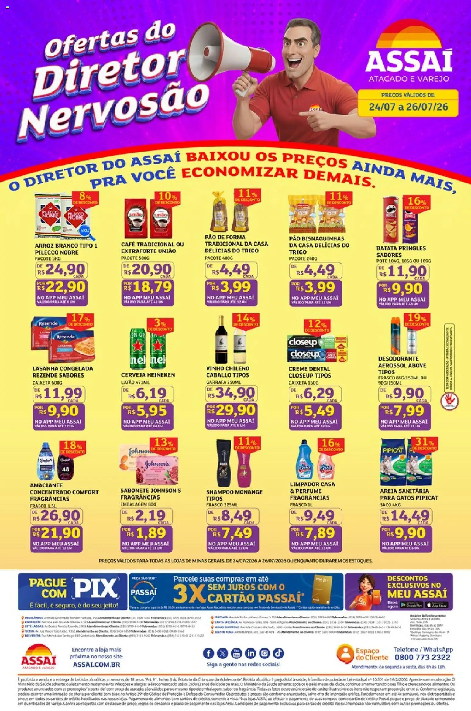 Pré-Visualização do folheto "Assaí Atacadista ofertas - MG" da loja Assaí Atacadista válido a partir de 24/07/2026