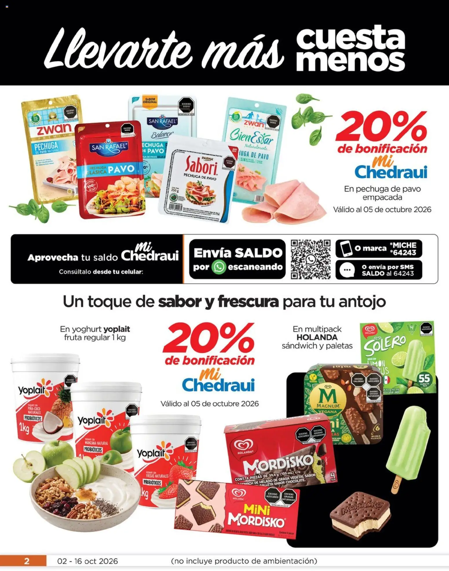 Vista previa las ofertas de la tienda Chedraui - Chedraui folleto Llevarte más cuesta menos desde el 02/10/2026 