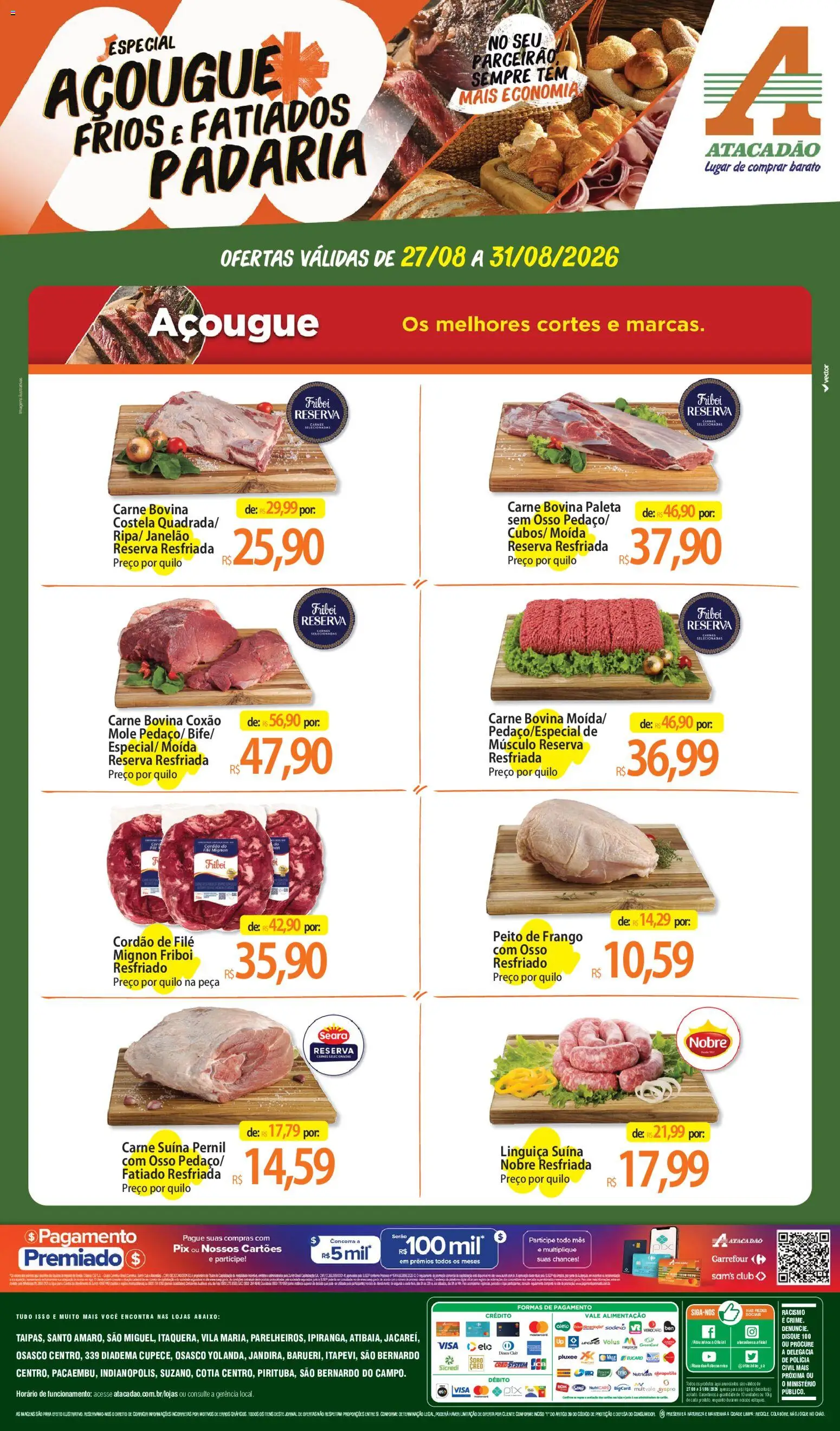 Pré-Visualização do folheto "Atacadão ofertas - SP" da loja Atacadão válido a partir de 27/08/2026