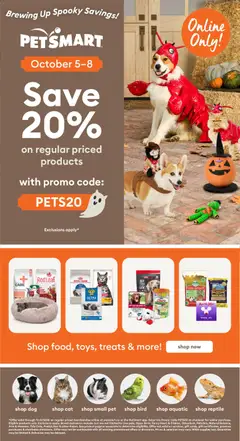 Preview of leaflet Petsmart - Weekend Flyer from shop Petsmart is valid from Oct 05, 2026
