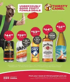 Preview of catalogue Unseriously Good Footy Finals Deals from shop Deals valid 14/09/2026
