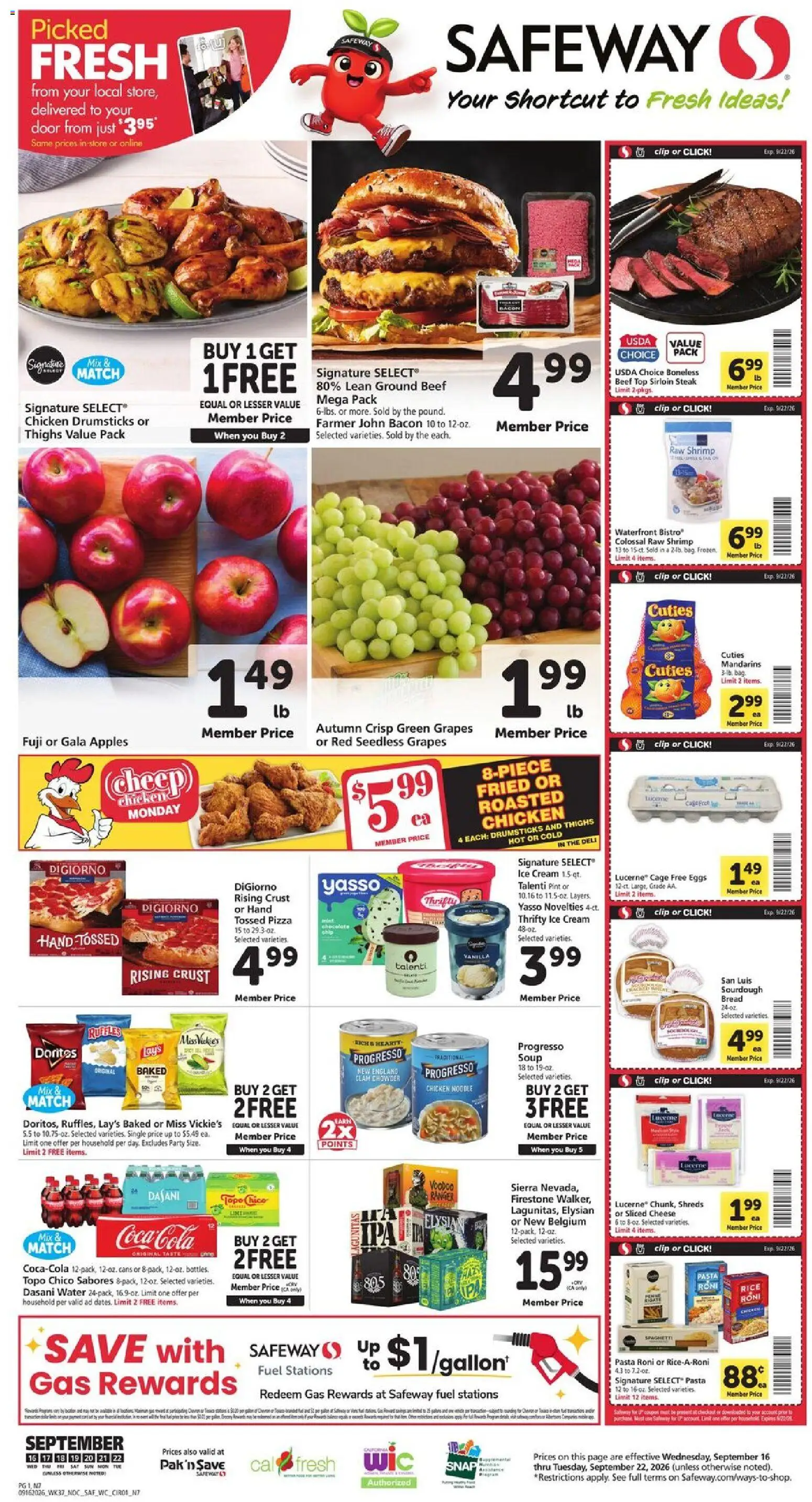 Ad Preview of Safeway Safeway Weekly Ad from 09/16/2026
