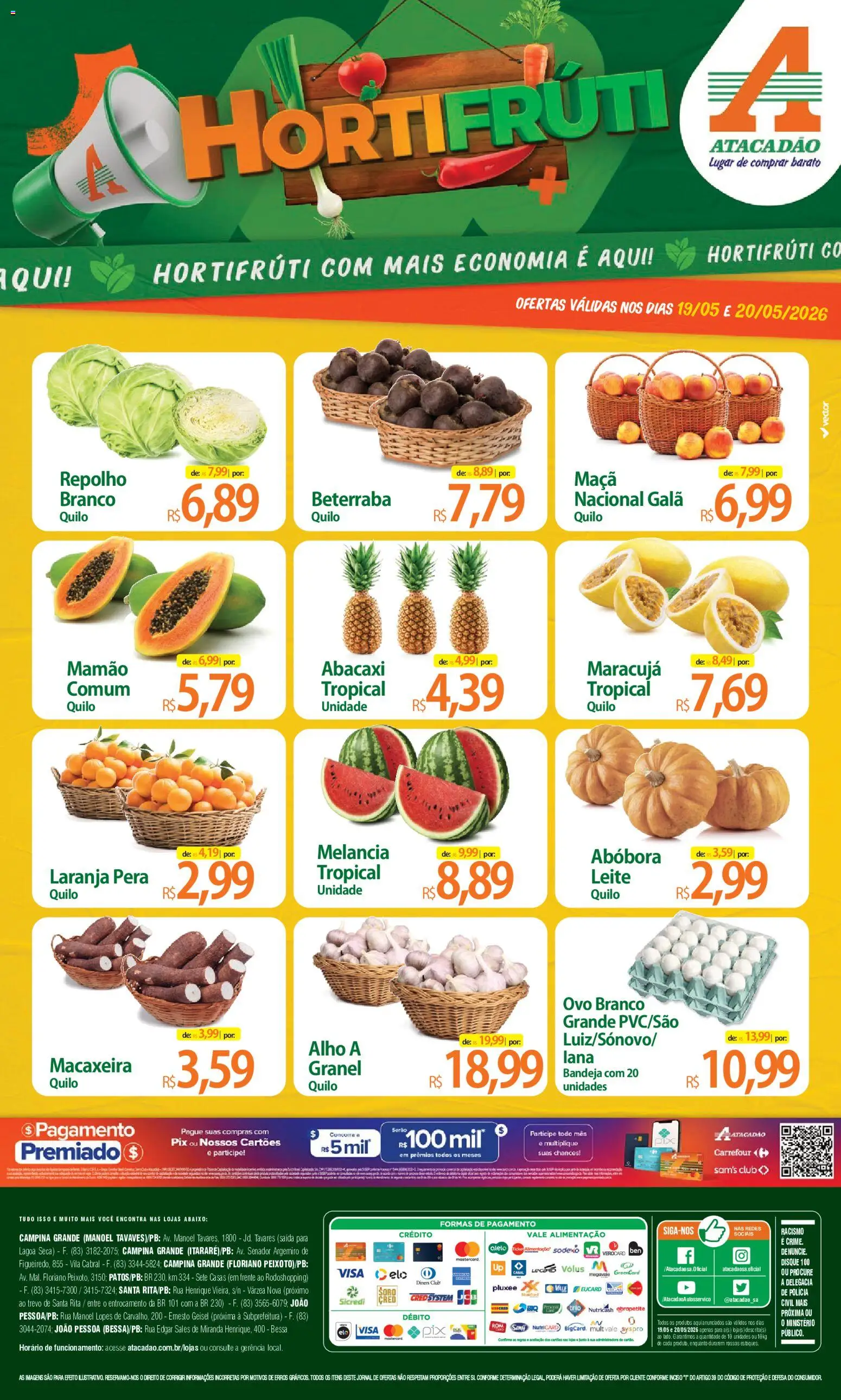 Pré-Visualização do folheto "Atacadão ofertas - PB" da loja Atacadão válido a partir de 19/05/2026