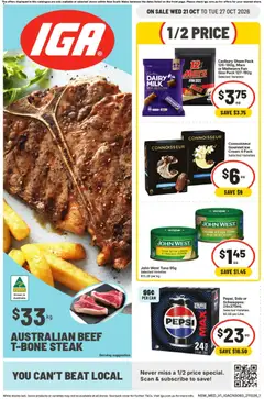 Preview of catalogue IGA ACT catalogue from shop IGA valid 21/10/2026
