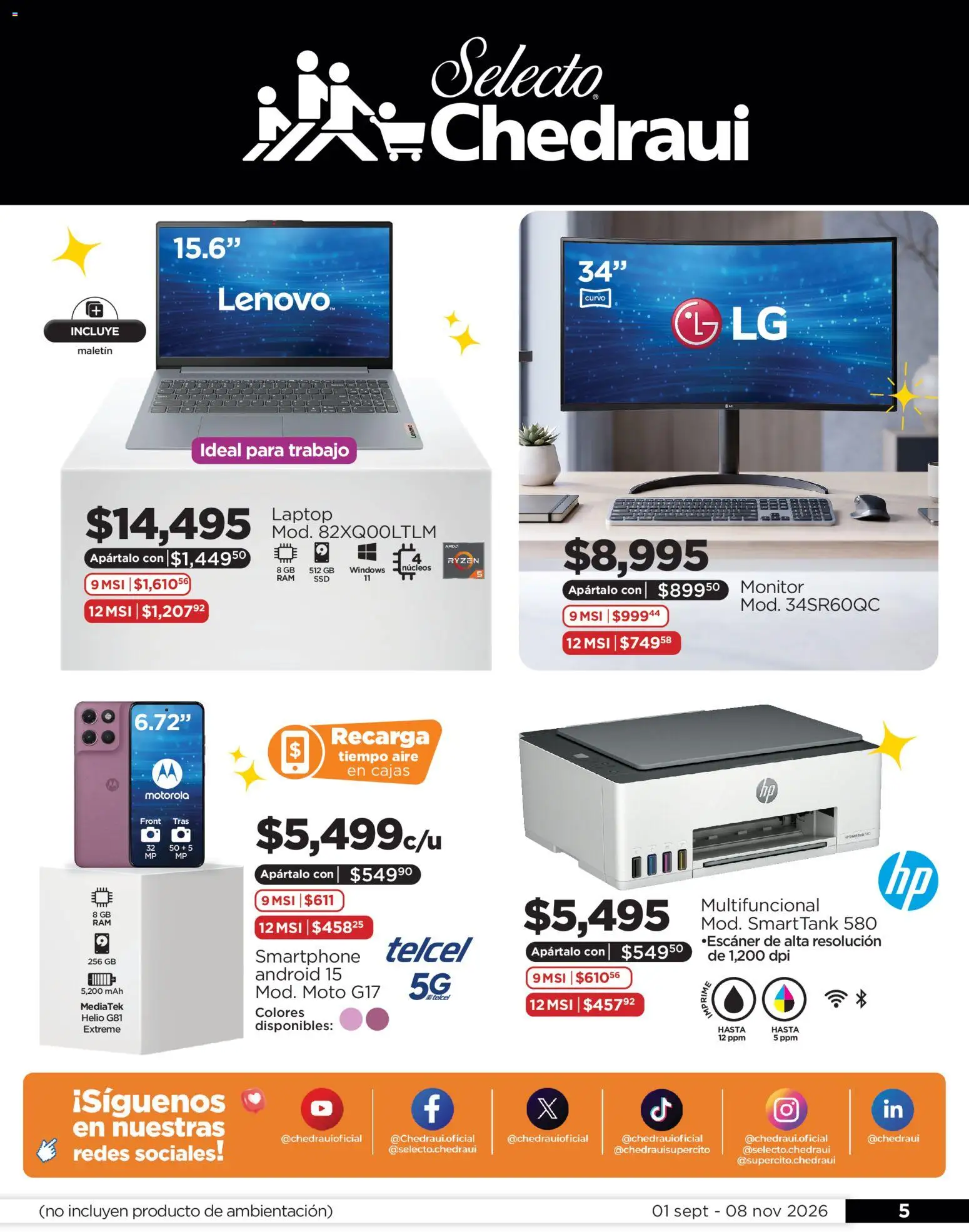 Vista previa las ofertas de la tienda Chedraui - Chedraui Apártalo así de fácil y cumple tus deseos desde el 01/09/2026 